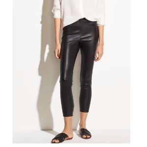 Vince Leather Leggings in Black Medium